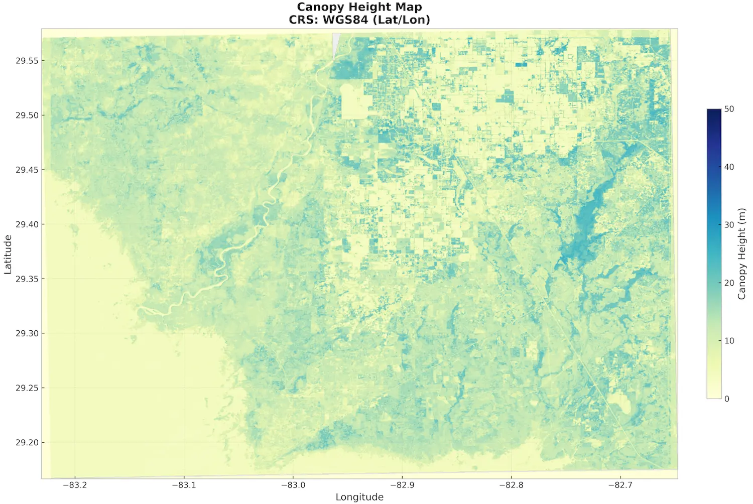 GEDI / Sentinel Canopy Height Map
